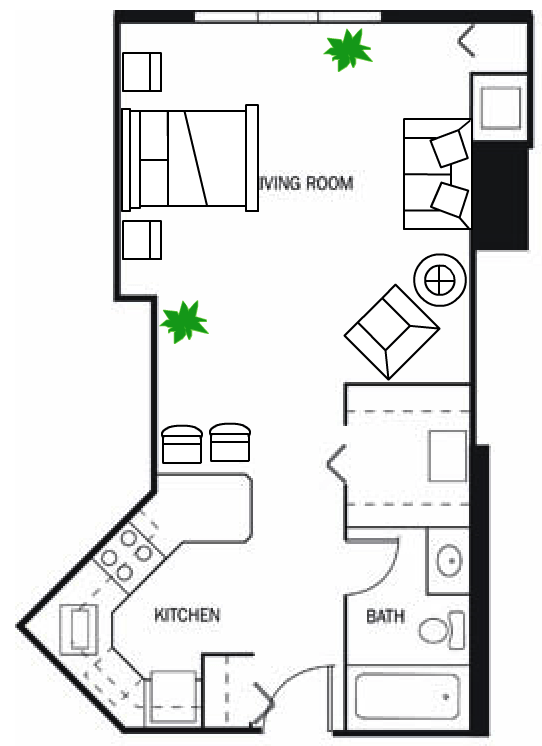 Studio Apartment Layout | 7 Ideas for Function – Bigos Explorer