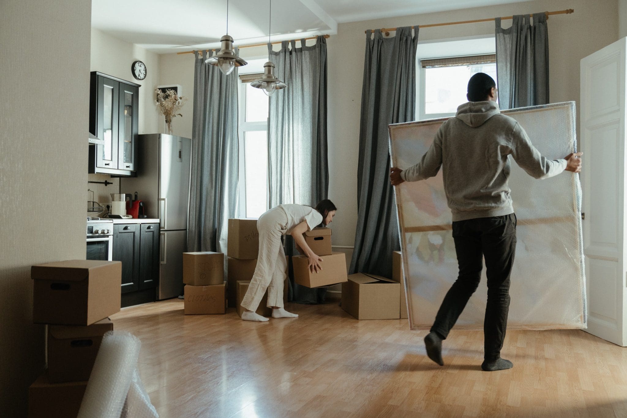 moving into college apartment