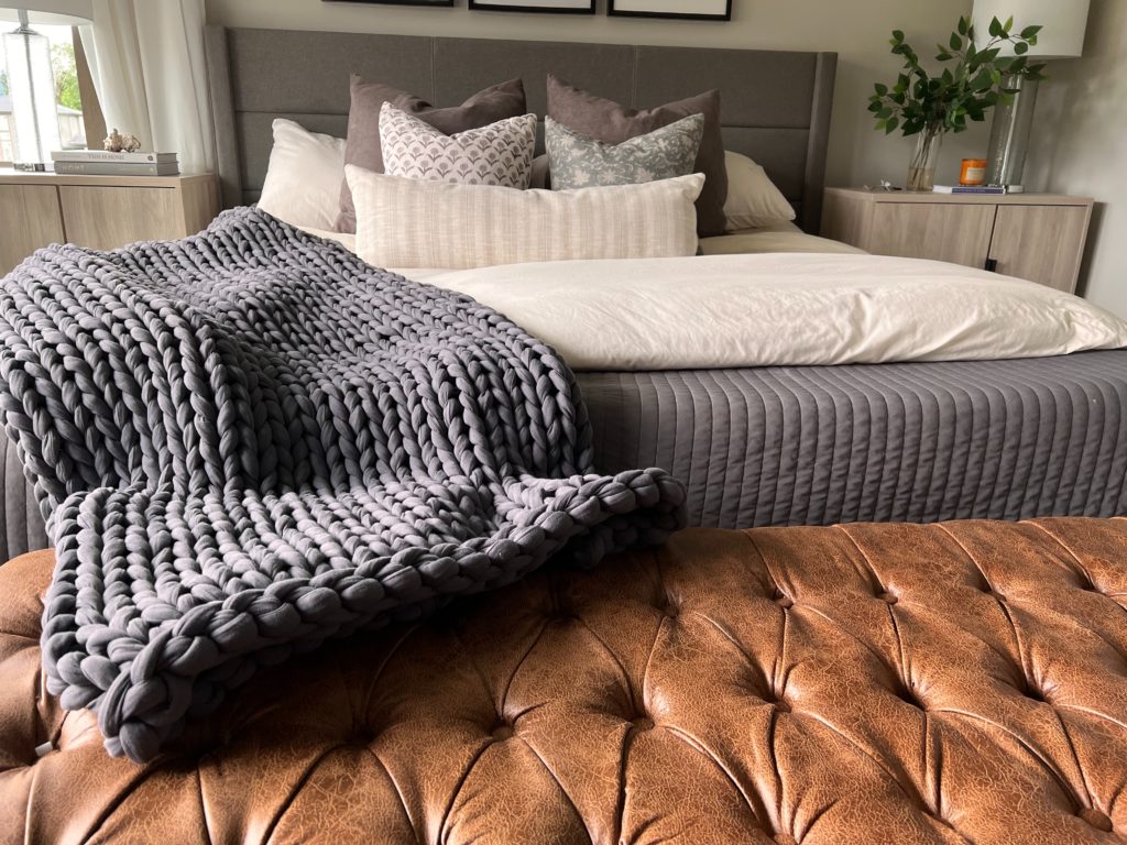 pillows and blankets for apartment hygge