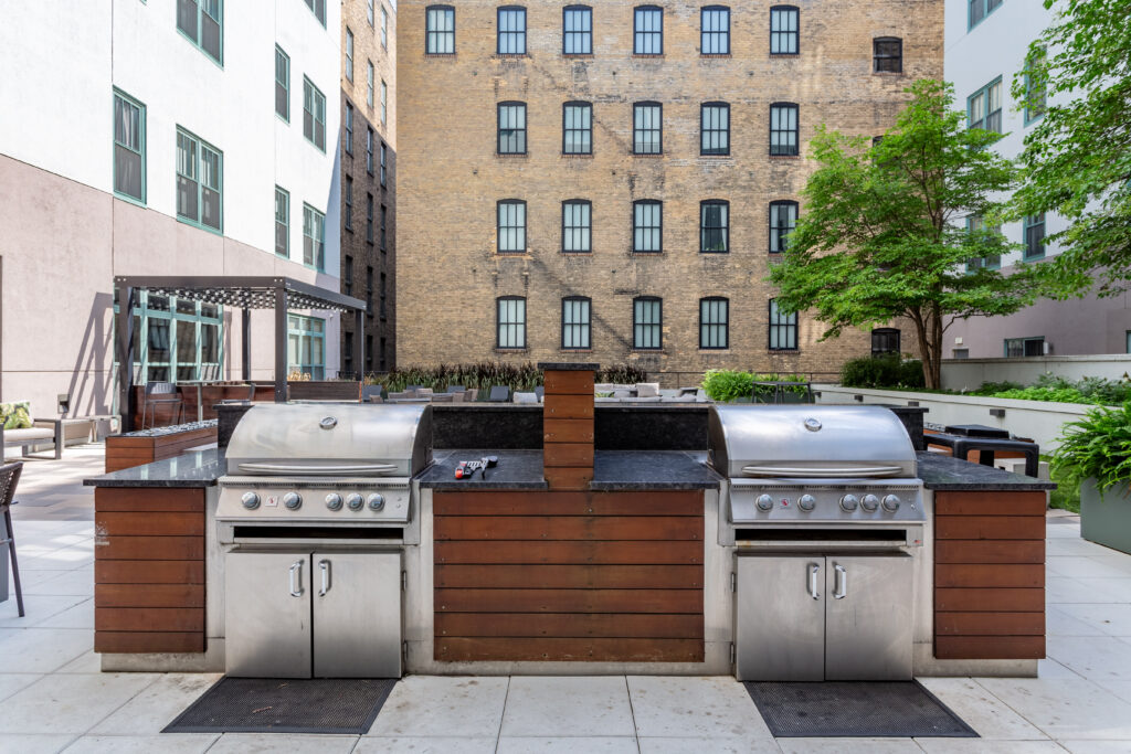 outdoor grills at The Cosmopolitan 